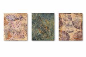 Textured Abstract Canvas Art Set of 3 Neutral Modern Boho Wall Decor
